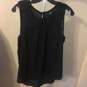 Edgy Mossimo Black Tank